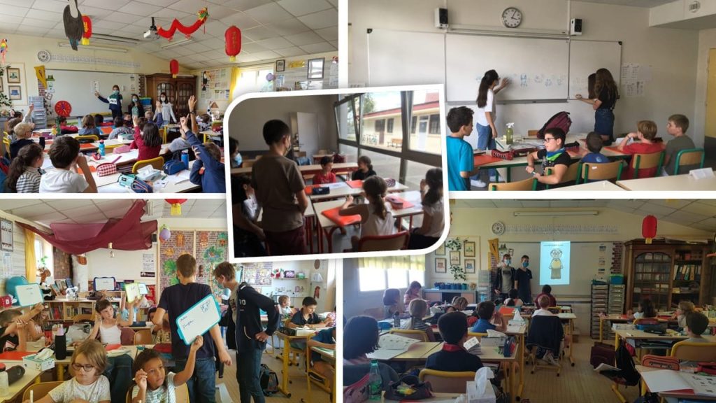 Cours d’anglais au collège