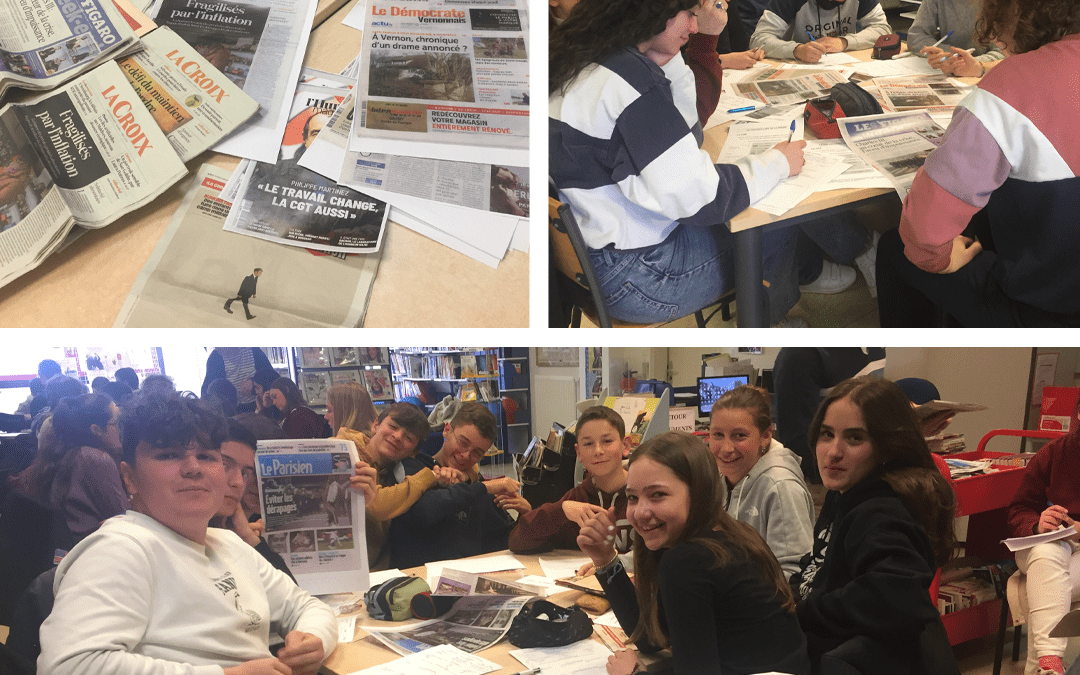 Séance CDI sur les unes périodiques