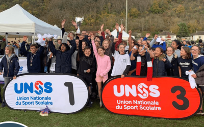 Les collégiens de St-Ad, champions du cross District !