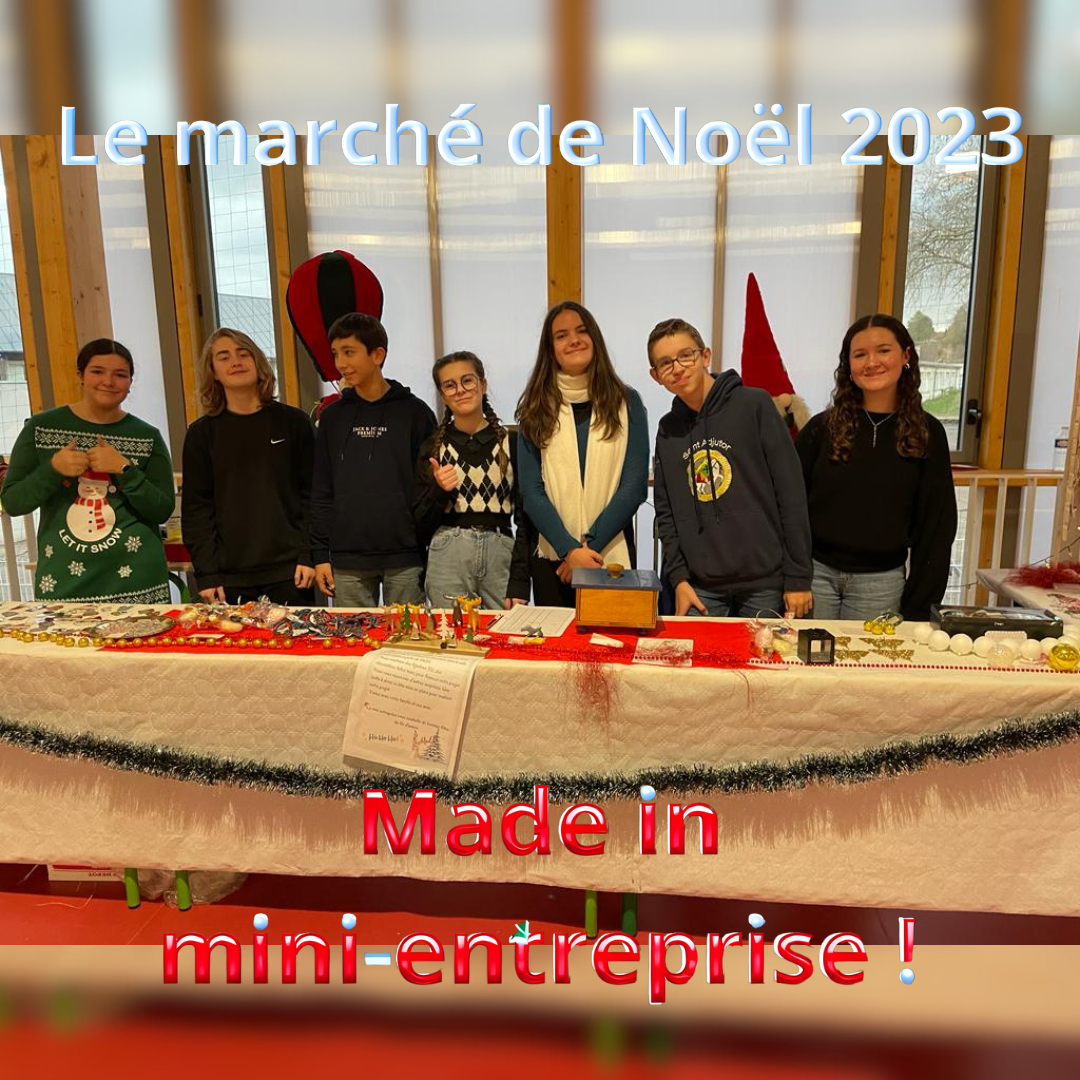 Le marché de noël de la mini-entreprise